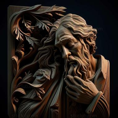 3D model RELIEFCARVED WOODEN (STL)